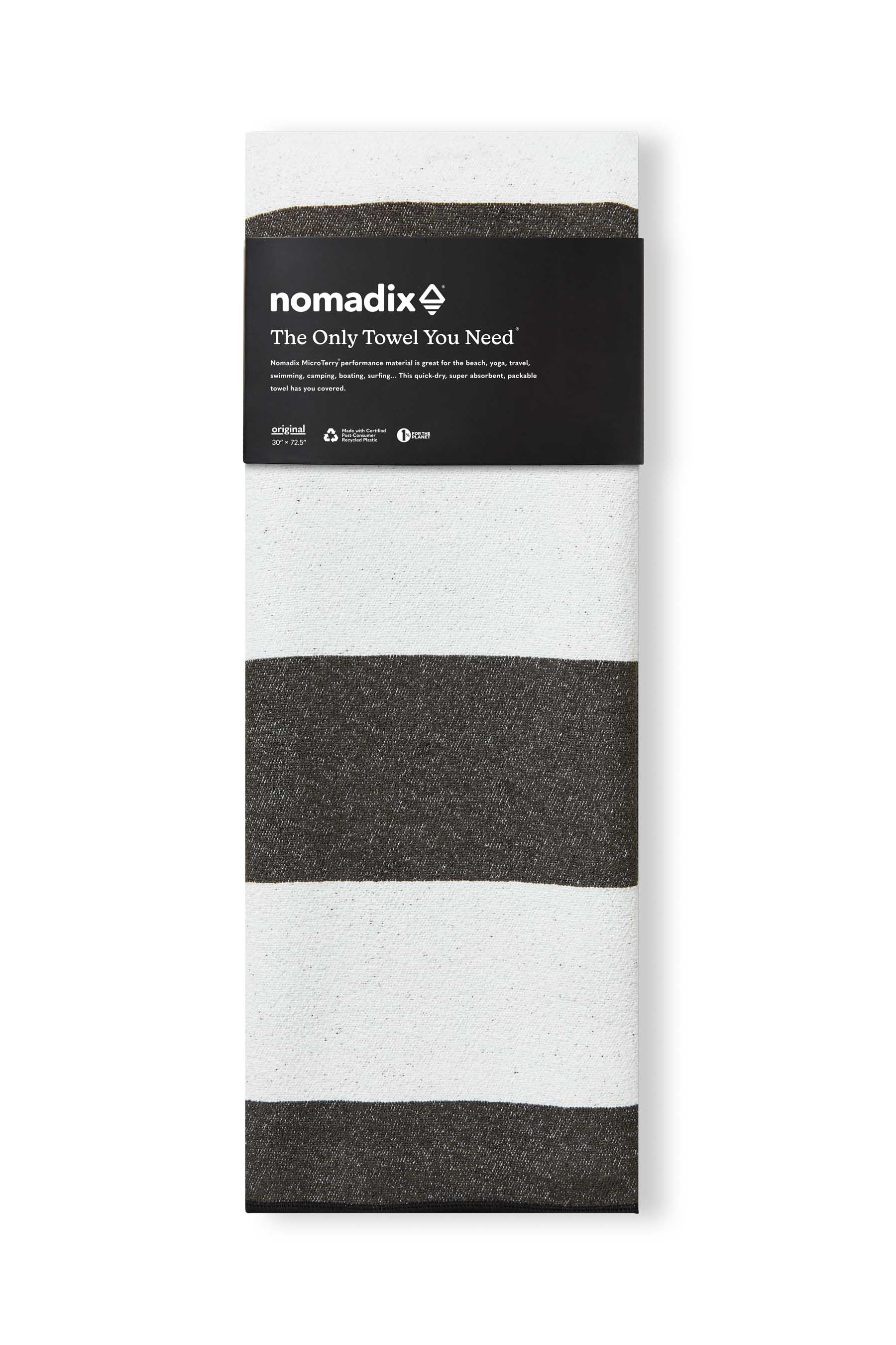 Original Towel: Stripes Noll Black