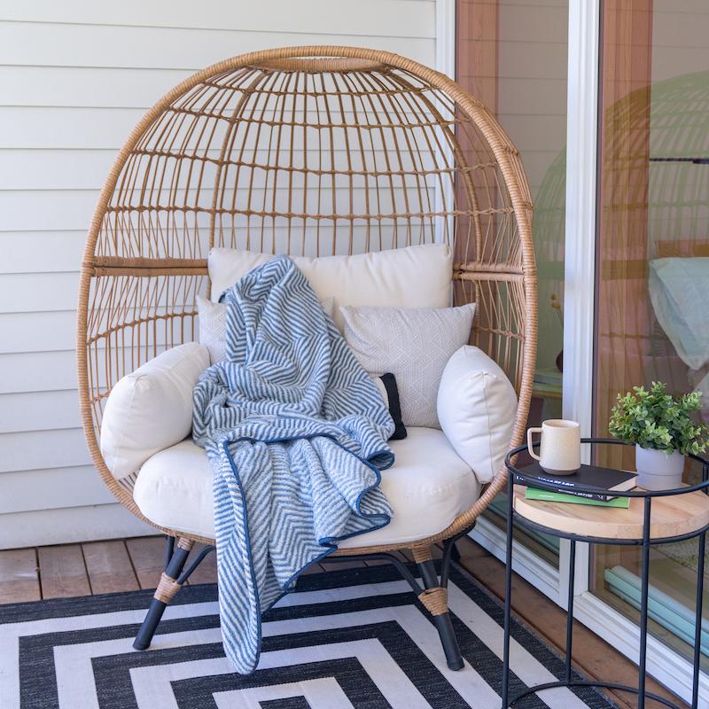 Sherpa Fleece Blanket - Herringbone