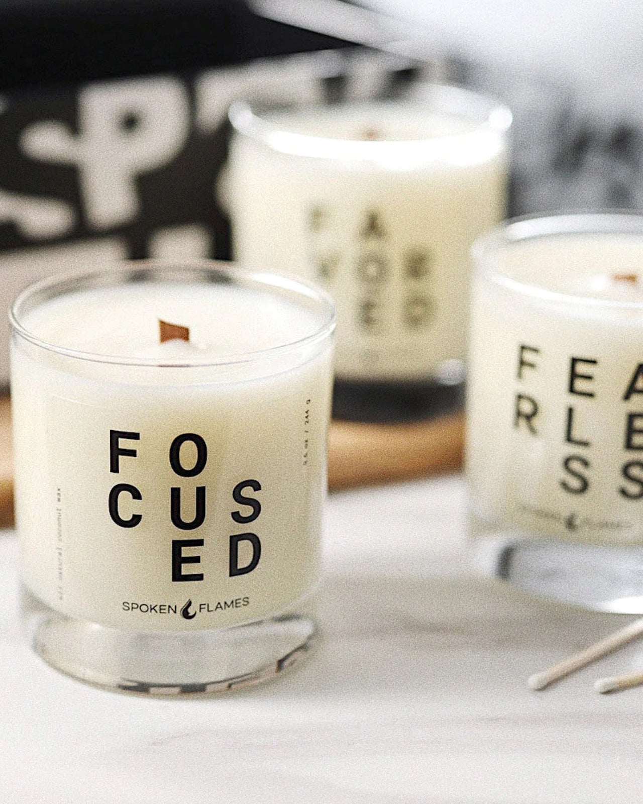 F, Yes Candle Trio Set